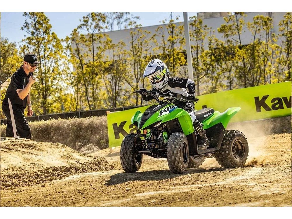 2026 Kawasaki Kfx90 Bright White alt