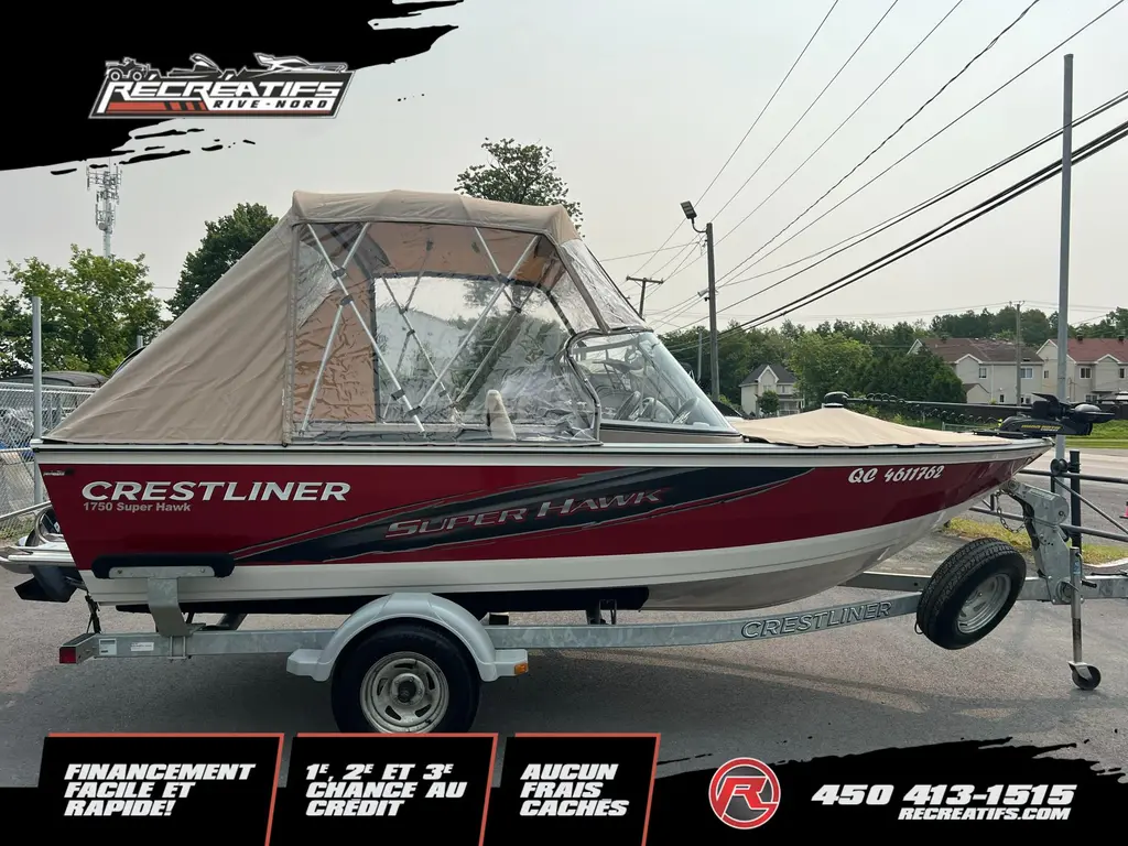 2014 Crestliner 1750 SUPER HAWK **MOTEUR MERCURY 150 HP!!**