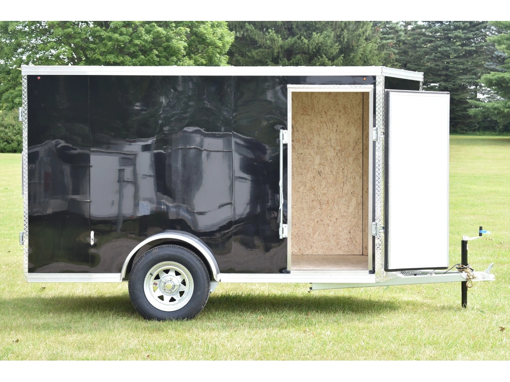 2026 Rhino Galvanized Enclosed 5' X 10' Sa Dd alt