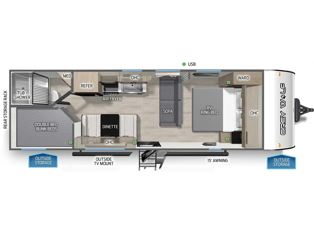 Forest River Grey Wolf 26djse 2026 alt