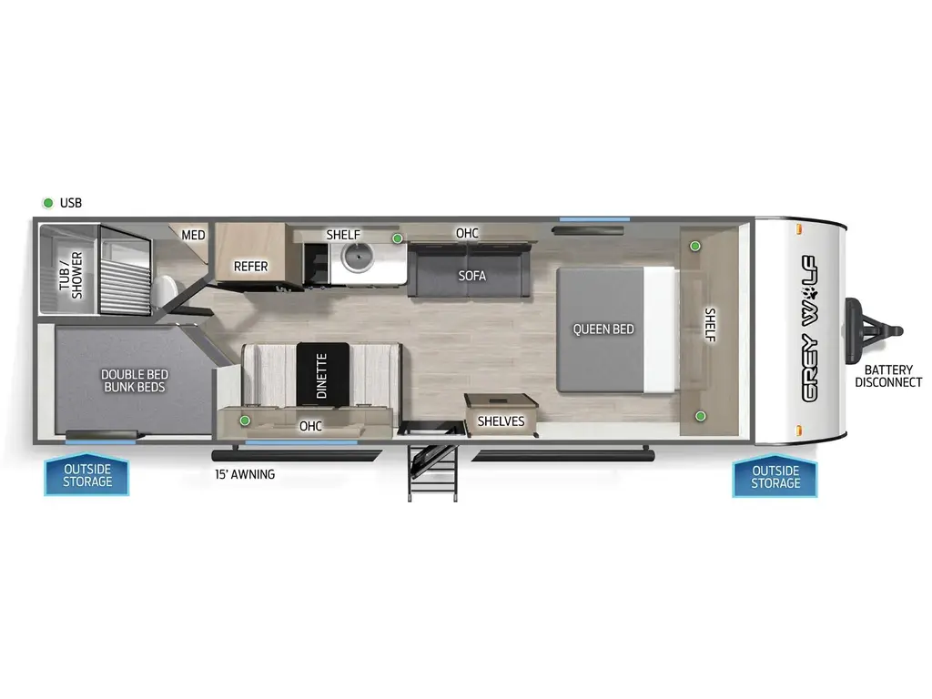 2026 Forest River Grey Wolf 26LP 