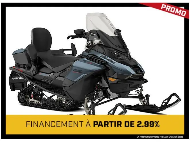 2026 Ski-Doo GRAND TOURING LE w/ PLATINUM Pkg 900 ACE Turbo Silent Ice Track II 1.25'' E.S. w/ 10.25'' Touchscreen