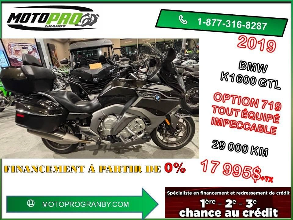 Bmw K1600gtl K1600 Gtl K 1600gtl 1600 Gtl Option 719 Bas Km 2019 alt