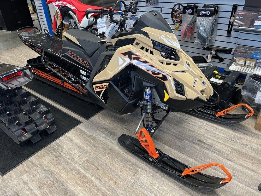 2024 Polaris 850 Rmk Khaos Slash 165 Gloss Black/military Tan/orange Burst alt