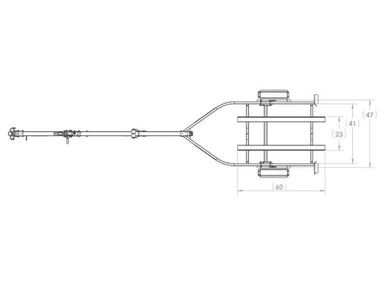 2022 Karavan Single Axle 1250 Bunk Trailer, Black Pc alt