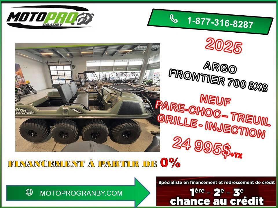 2025 Argo Frontier 700 8x8 Frontier700 8x8 Injection Bien Équipé alt