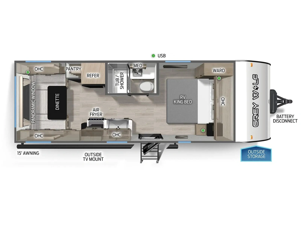 Forest River Grey Wolf 20rdse 2026 alt