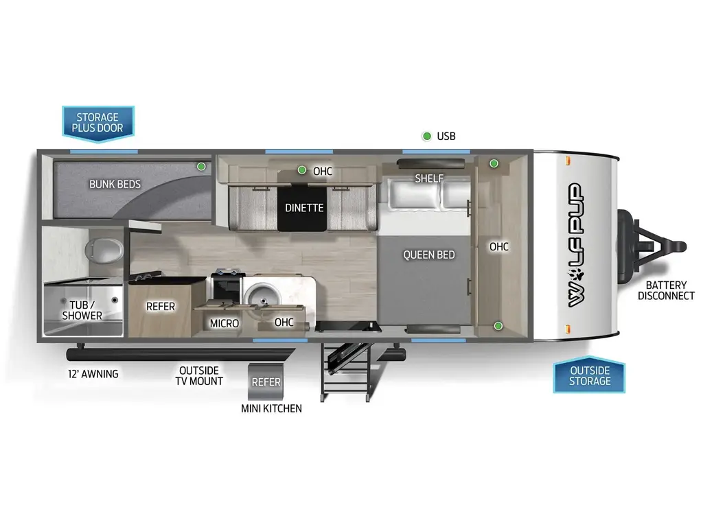 Forest River Wolf Pup 16BHSW  2026