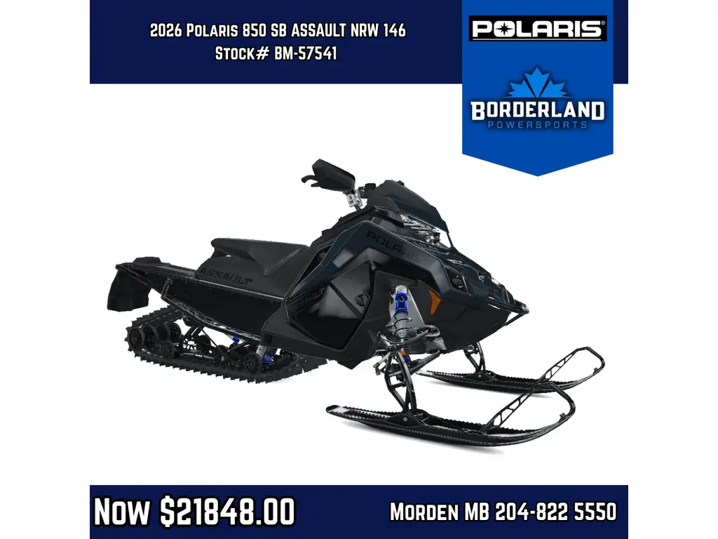 2026 Polaris SNO-26 850 SB ASSAULT NRW 146 850 146