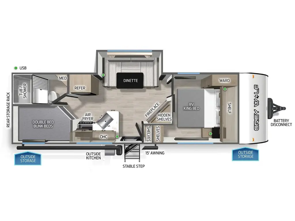 Forest River Grey Wolf 23MS  2026