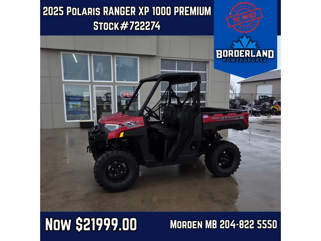 2025 Polaris RANGER XP 1000 PREMIUM - SUNSET RED Premium