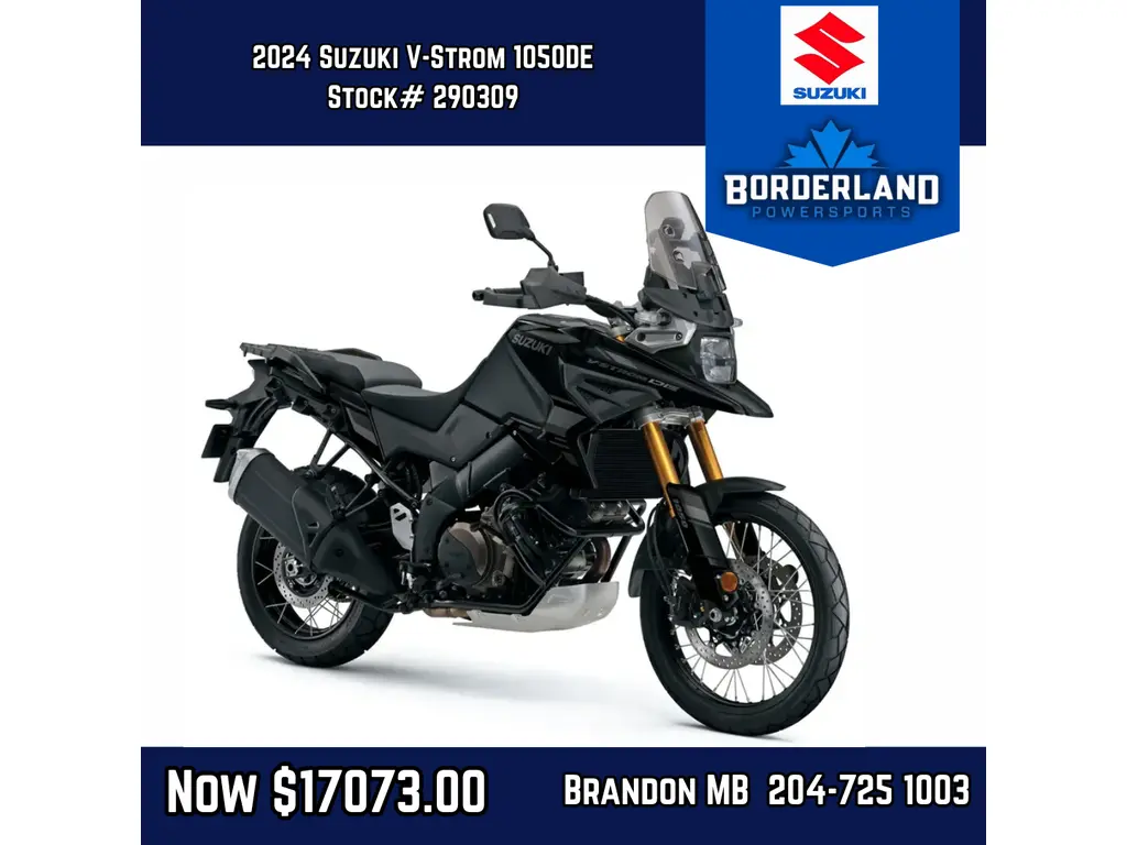 2024 Suzuki V-Strom 1050DE-Glass Sparkle Black/Metallic Mat Black 