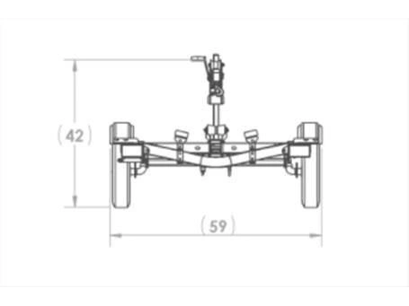 2022 Karavan Single Axle 1250 Bunk Trailer, Black Pc alt