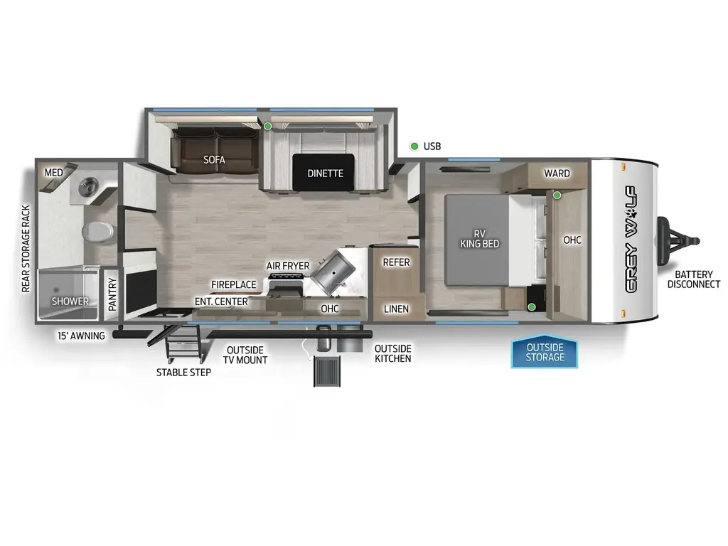 Forest River Grey Wolf 26LK  2026