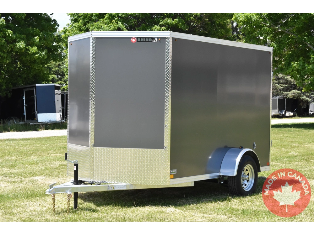 2026 Rhino Galvanized Enclosed 6' X 10' Sa Dd alt