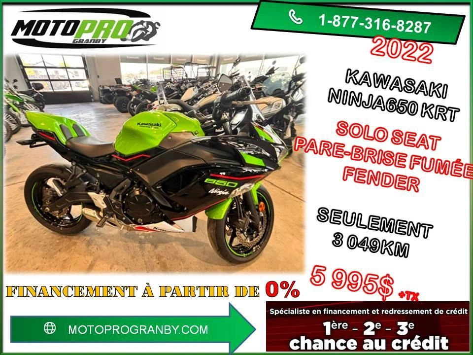 2022 Kawasaki Ninja 650 Abs Kawasaki Racing Team Krt Ninja650 Ninja Ex 650 Ex650 Impeccable alt