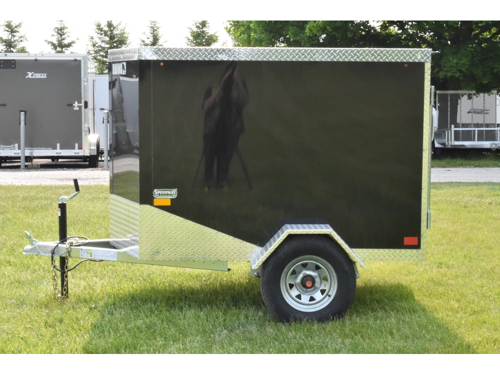 2026 Rhino Galvanized Enclosed 4' X 6' Sa alt