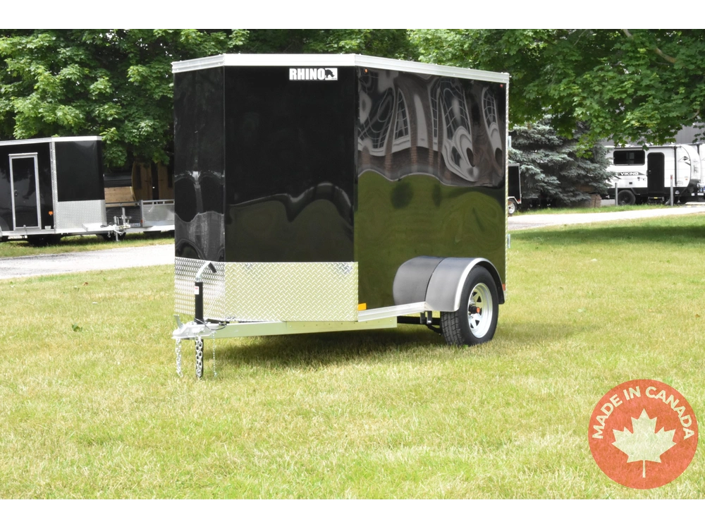 2026 Rhino Galvanized Enclosed 5' X 8' Sa Ramp alt
