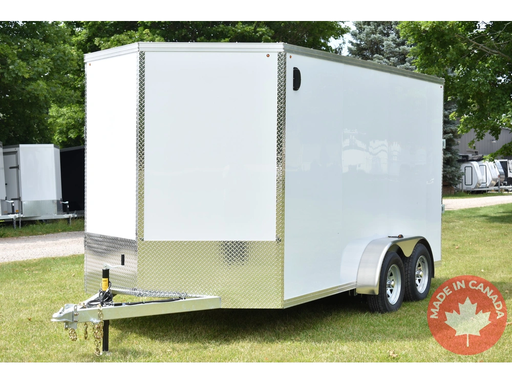 2026 Rhino Galvanized Enclosed 7' X 14' Ta Ramp alt