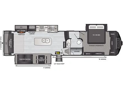 2021 Keystone Rv Alpine 3650 Rl alt
