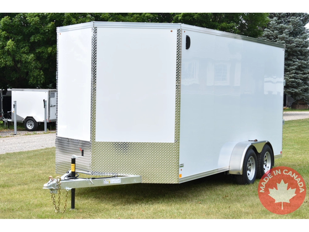 2026 Rhino Galvanized Enclosed 7' X 16' Ta Ramp alt
