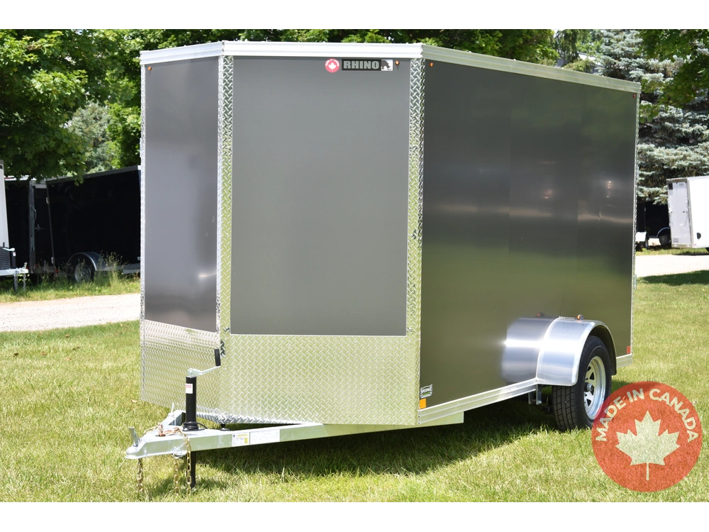 2026 Rhino Galvanized Enclosed 6' X 12' Sa Ramp alt