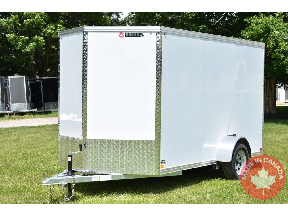 2026 Rhino Galvanized Enclosed 6' X 12' Sa Ramp alt