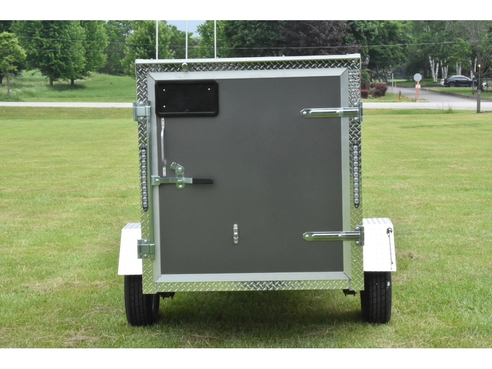 2026 Rhino Galvanized Enclosed 4' X 8' Sa Side-door alt