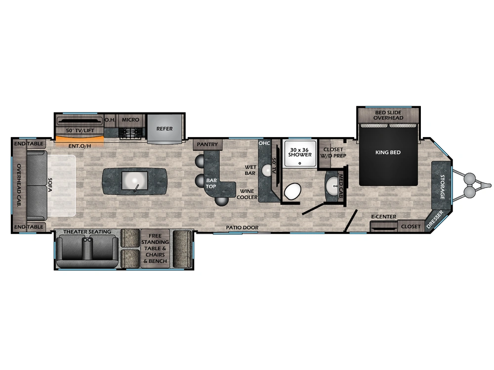2023 Keystone Rv Hampton 374 Bar alt