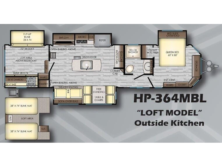 2019 Crossroads Rv Hampton 364mbl alt