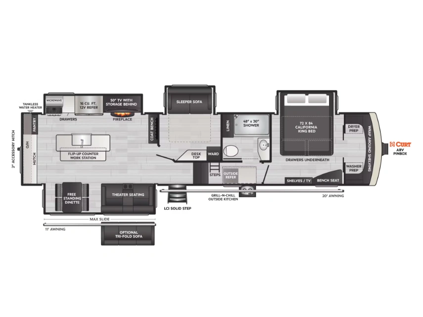 2023 Keystone Rv Arcadia 3350 Mb alt