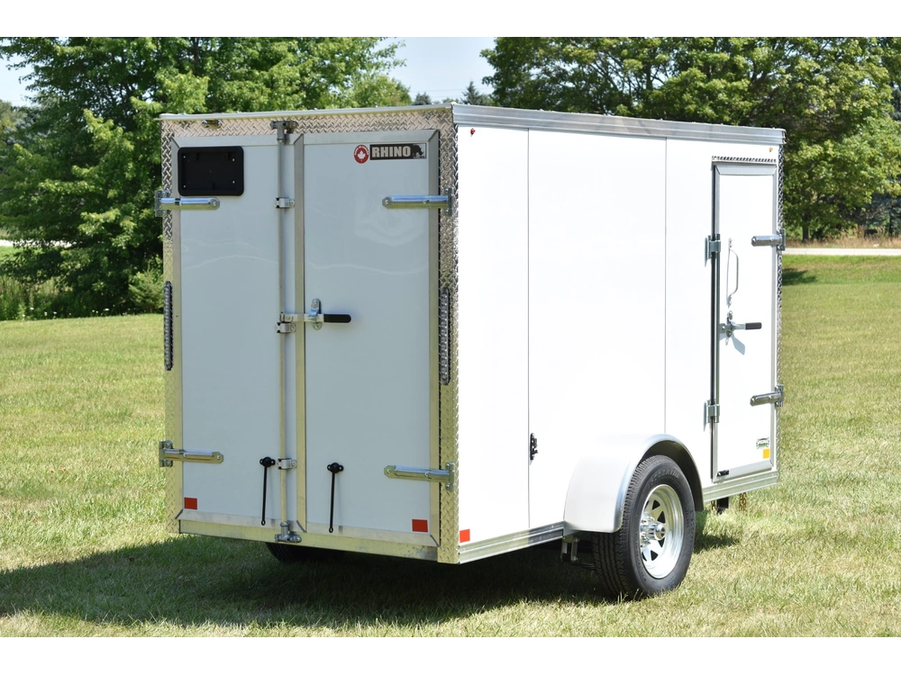2026 Rhino Galvanized Enclosed 5' X 10' Sa Dd alt