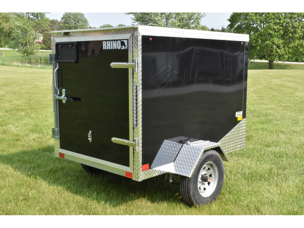 2026 Rhino Galvanized Enclosed 4' X 6' Sa alt