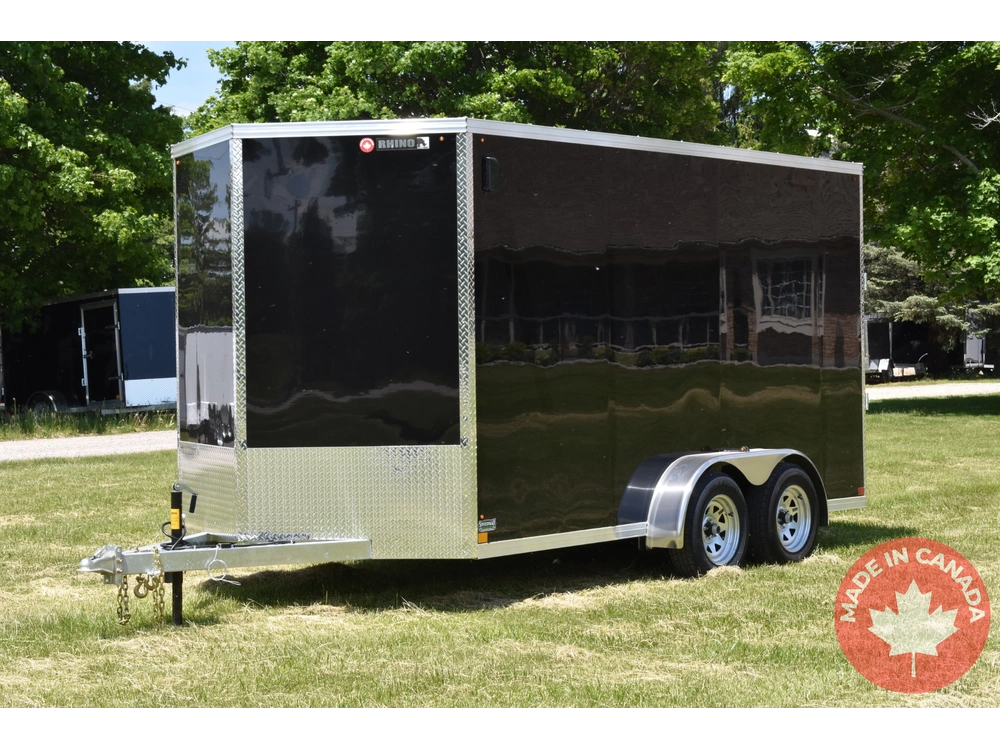 2026 Rhino Galvanized Enclosed 7' X 14' Ta Ramp alt