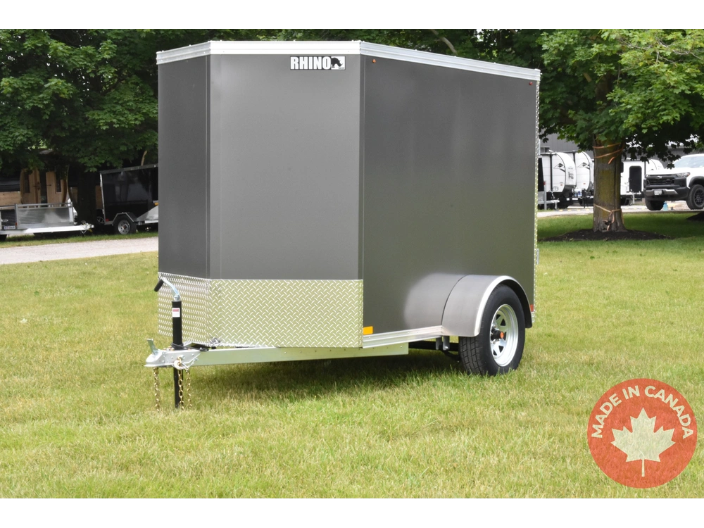 2026 Rhino Galvanized Enclosed 5' X 8' Sa Ramp alt