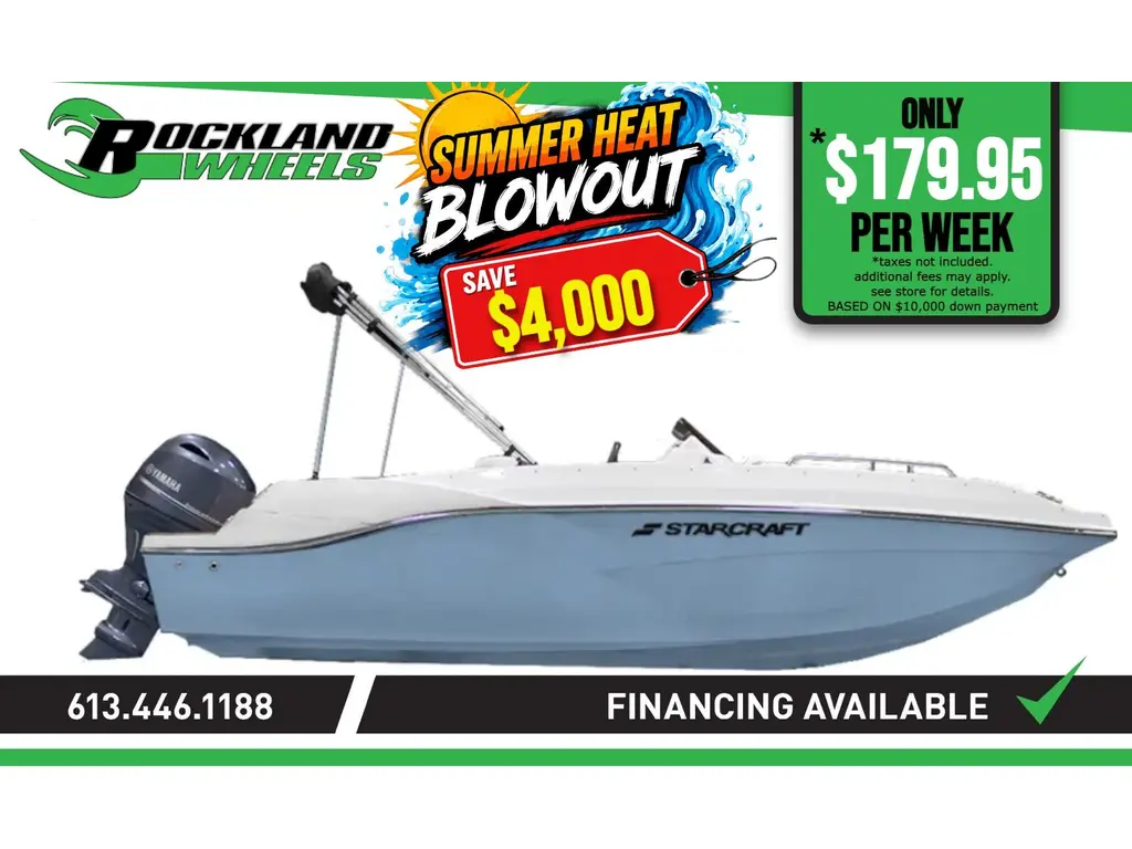 2027 Starcraft SVX 210 DC OB with 150HP Outboard and Trailer 