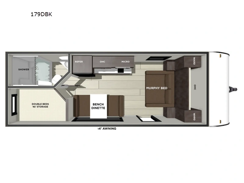 2020 Forest River Wildwood Fsx 179 Dbk alt