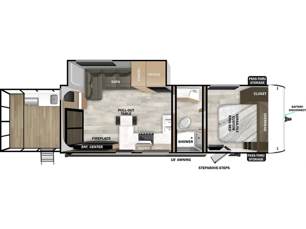 2025 Forest River Wildwood X-lite 22 Veranda alt