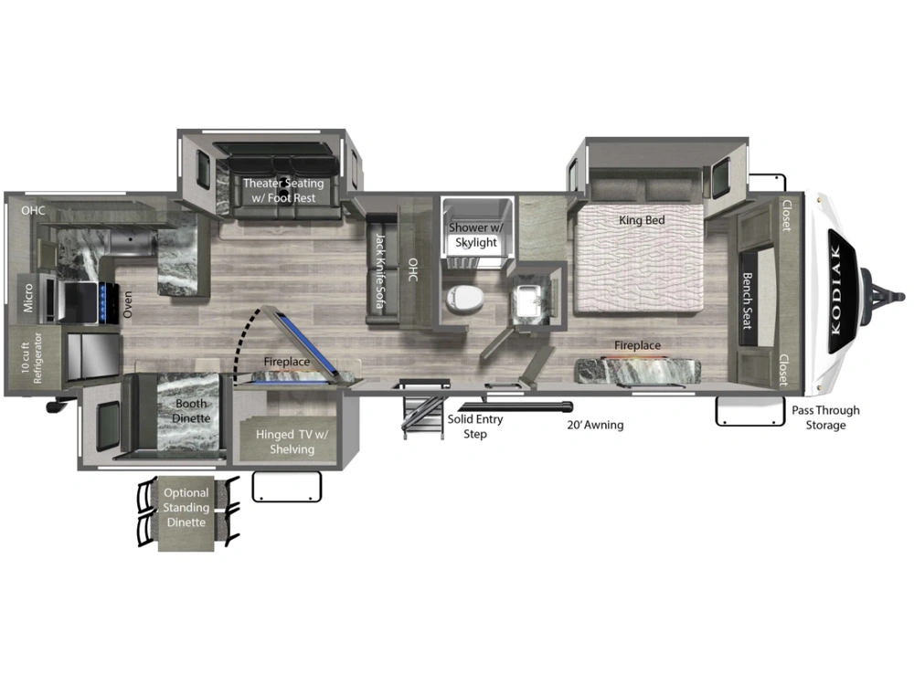 2024 Keystone Rv Dutchmen Kodiak Ultimate 3361 Rksl alt