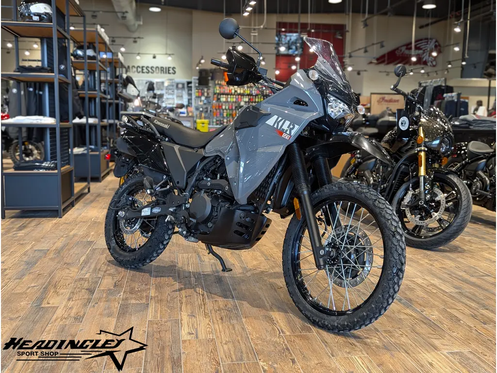 2023 Kawasaki KLR650 // Pearl Storm Gray