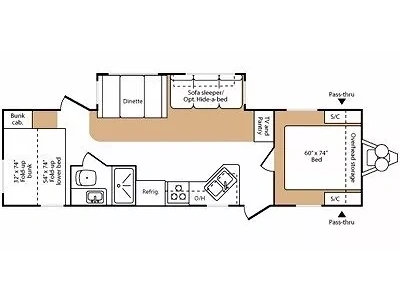 2009 Keystone Rv Hideout 29 Fbs alt