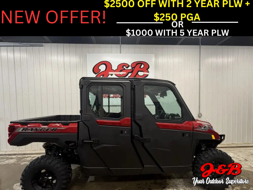 2026 Polaris Ranger Crew Xp 1000 Ns Ultimate Sunset Red alt