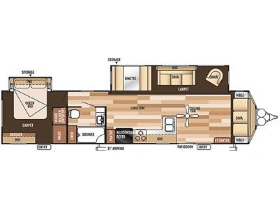 2016 Forest River Wildwood 39fden alt