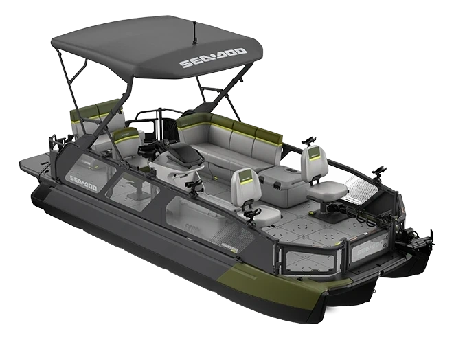 2026 Sea-doo Switch® Fish 21' 300hp - Wilderness Green alt