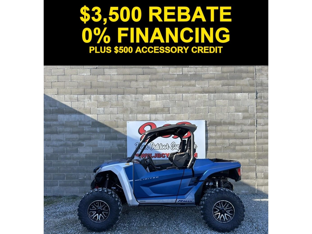 2026 Yamaha Wolverine Rmax2 1000 Limited Blue alt