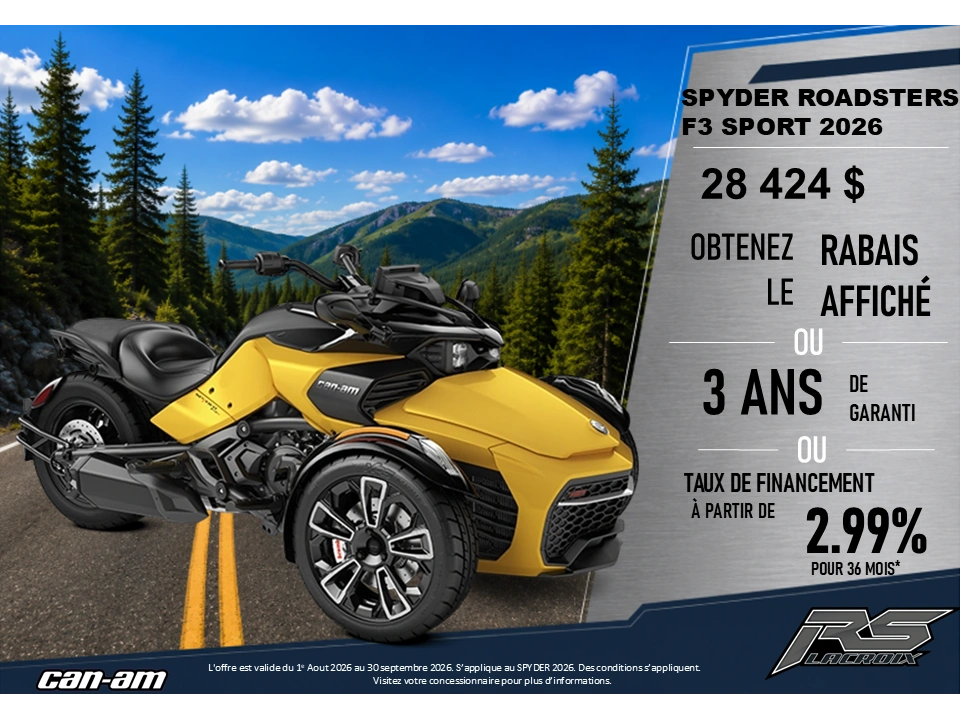 Can-am Spyder Roadster F3 Sport 2026 alt