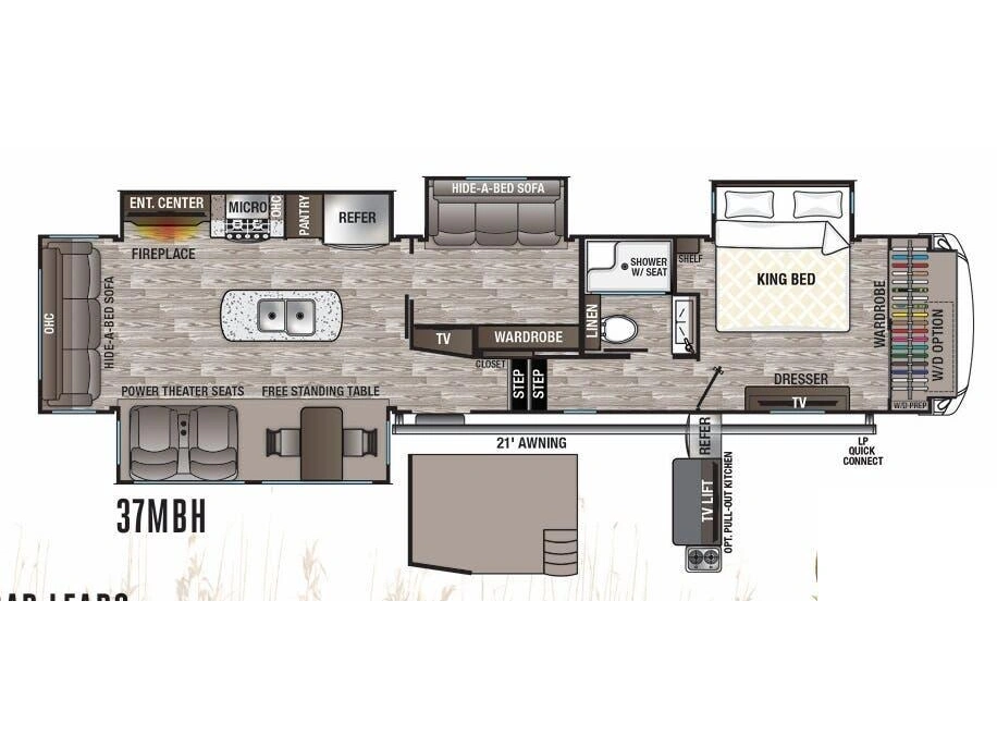 2020 Forest River Cedar Creek Silverback 37mbh alt