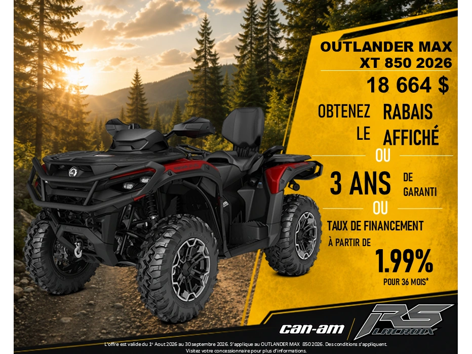 Can-am Outlander Max Xt 850 2026 alt