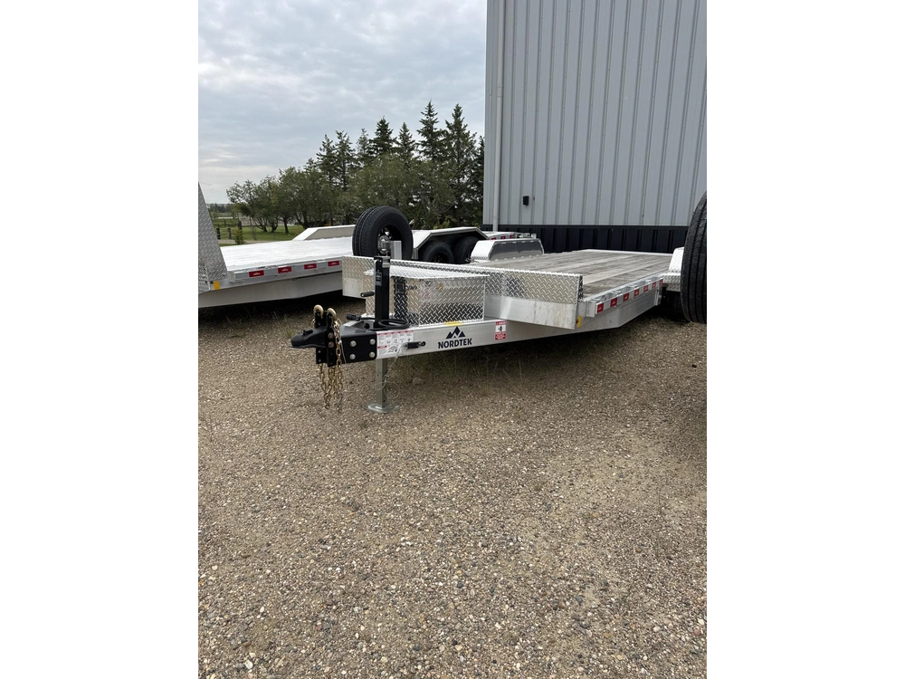 2026 Nordtek Deck-between Tilt Deck Trailer - 82" X 20' - 10k Double Axle Ld, Spare Tire, Alum Rims alt