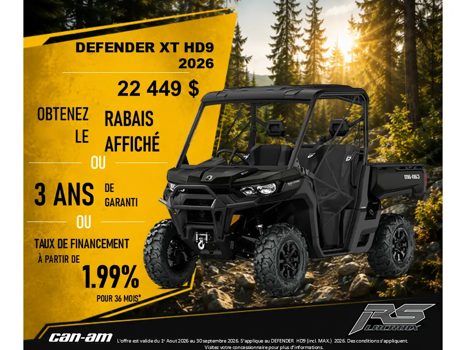 Can-am Defender Xt Hd9 2026 alt